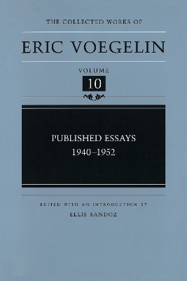 Cover of Published Essays, 1940-1952 (CW10)