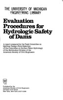 Cover of Evaluation Procedures for Hydrologic Safety of Dams