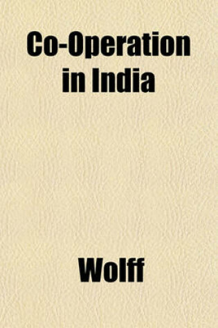 Cover of Co-Operation in India