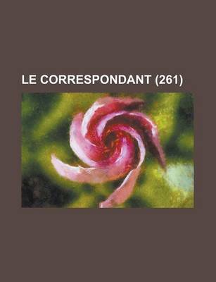 Book cover for Le Correspondant (261)