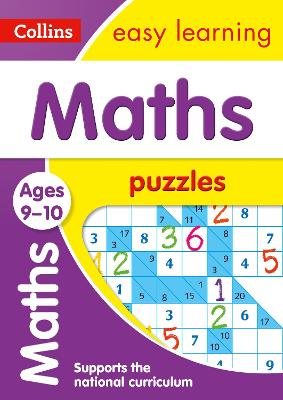 Book cover for Maths Puzzles Ages 9-10