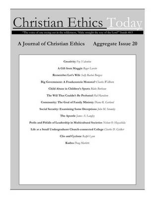 Book cover for Christian Ethics Today, Issue 20