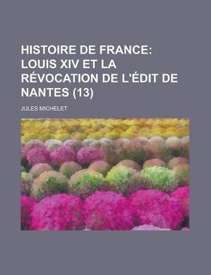 Book cover for Histoire de France (13)