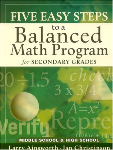 Book cover for Five Easy Steps to a Balanced Math Program for Secondary Grades