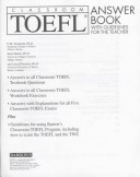 Book cover for Classroom Toefl Answer Booklet