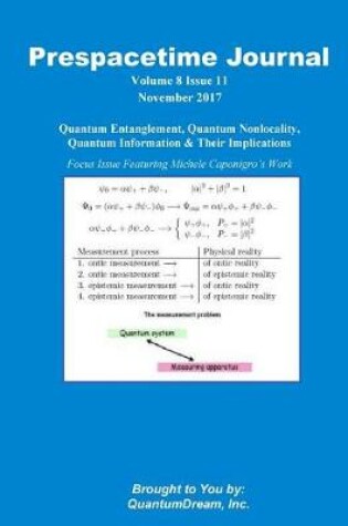 Cover of Prespacetime Journal Volume 8 Issue 11