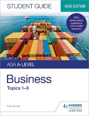 Book cover for AQA A-level Business Student Guide 1: Topics 1-6