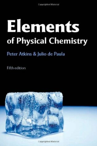 Cover of Solutions Manual for Elements of Physical Chemistry