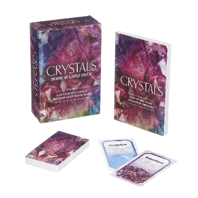 Book cover for Crystals Book & Card Deck