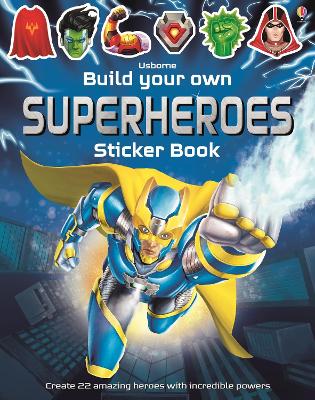 Book cover for Build Your Own Superheroes Sticker Book