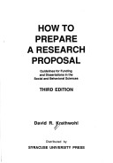 Book cover for How to Prepare a Research Proposal