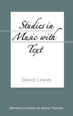 Book cover for Studies in Music with Text