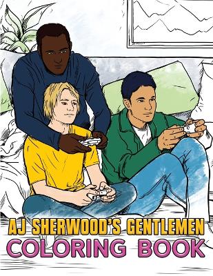 Book cover for AJ Sherwood's Gentlemen Coloring Book