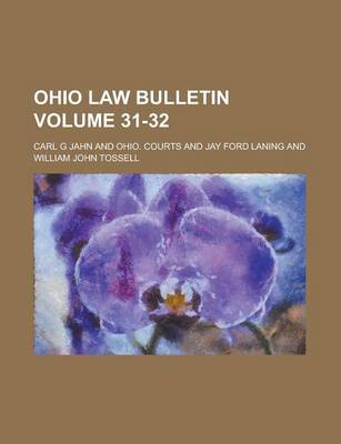 Book cover for Ohio Law Bulletin Volume 31-32