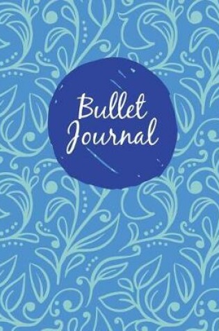 Cover of Bullet journal 150 Pages Dotted grid paper, 8x10" Large notebook Purple flower bloom