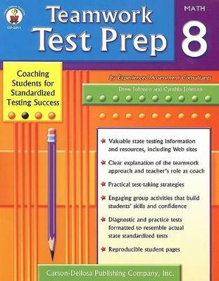 Book cover for Teamwork Test Prep Grade 8 Math