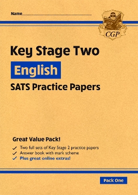 Book cover for KS2 English SATS Practice Papers: Pack 1 - for the 2025 tests (with free Online Extras)