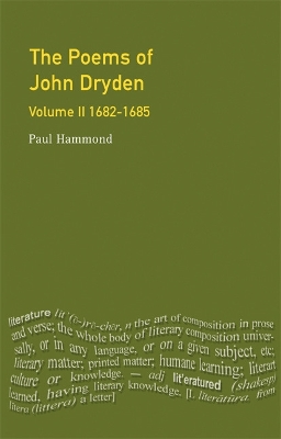 Book cover for The Poems of John Dryden: Volume 2