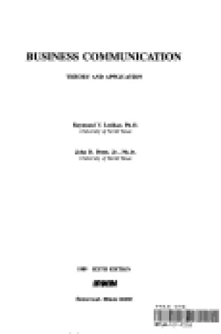 Cover of Business Communication