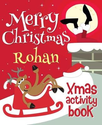 Book cover for Merry Christmas Rohan - Xmas Activity Book
