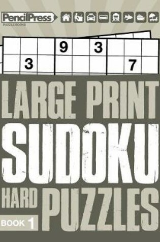 Cover of Large Print Hard Puzzles Book 1