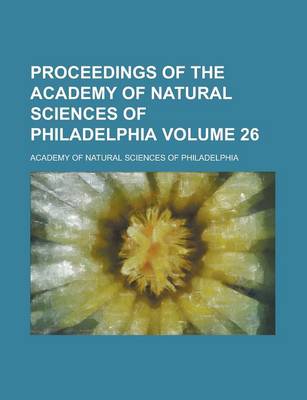 Book cover for Proceedings of the Academy of Natural Sciences of Philadelphia (59)