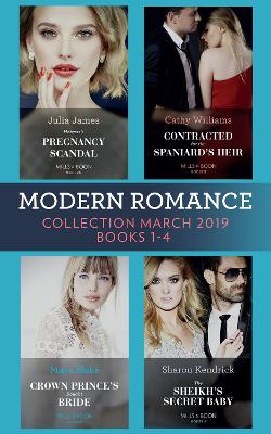 Book cover for Modern Romance March 2019 Books 1-4