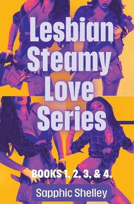 Book cover for Lesbian Steamy Love Series Books 1, 2, 3, & 4.