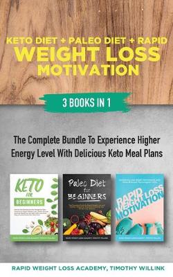 Book cover for Keto Diet + Paleo Diet + Rapid Weight Loss Motivation