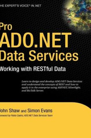 Cover of Pro ADO.NET Data Services: Working with Restful Data