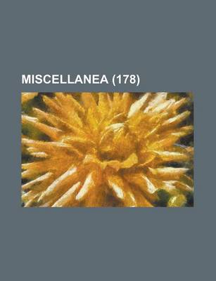 Book cover for Miscellanea (178)