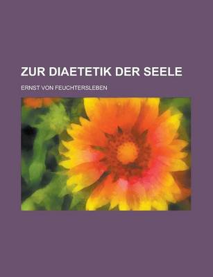 Book cover for Zur Diaetetik Der Seele