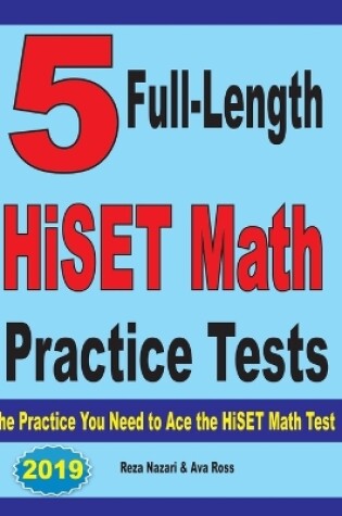 Cover of 5 Full-Length Common Core Grade 8 Math Practice Tests