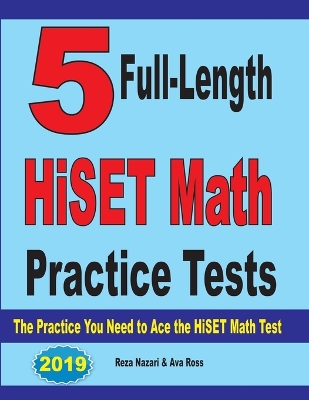 Book cover for 5 Full-Length Common Core Grade 8 Math Practice Tests