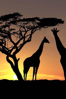 Book cover for Silhouettes of Two Giraffe's in Kenya