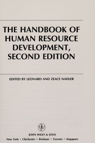 Cover of The Handbook of Human Resource Development