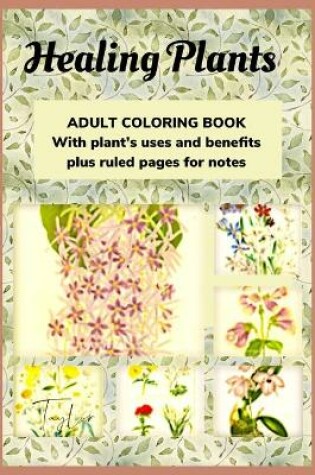 Cover of HEALING PLANTS Adult Coloring Book