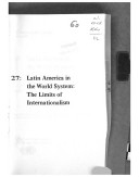 Book cover for Latin America in the World System