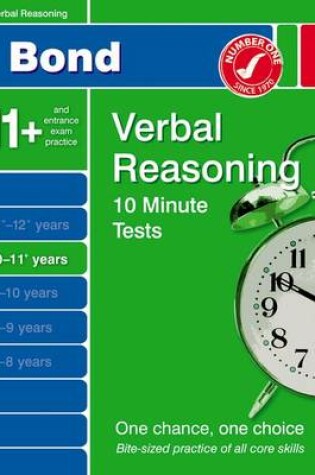 Cover of Bond 10 Minute Tests 10-11 Years