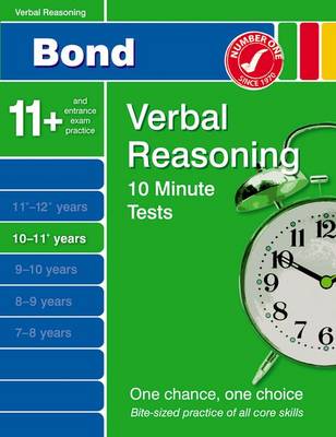 Book cover for Bond 10 Minute Tests 10-11 Years