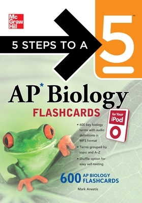 Cover of 5 Steps to a 5 AP Biology Flashcards for Your iPod with MP3/CD-ROM Disk