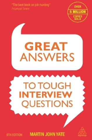 Cover of Great Answers to Tough Interview Questions