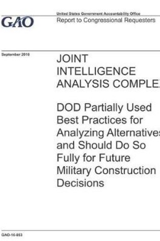 Cover of Joint Intelligence Analysis Complex