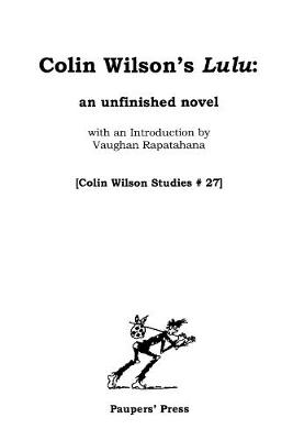 Book cover for Colin Wilson's 'Lulu'
