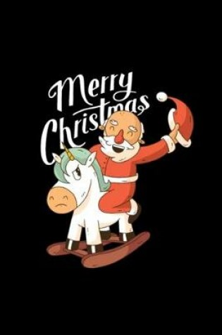 Cover of Funny Santa Riding Unicorn Christmas Lover Gift