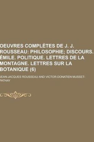 Cover of Oeuvres Completes de J. J. Rousseau (6)