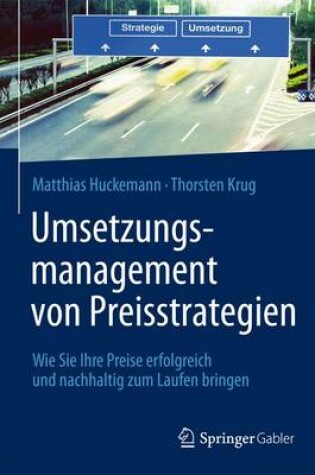 Cover of Umsetzungsmanagement von Preisstrategien