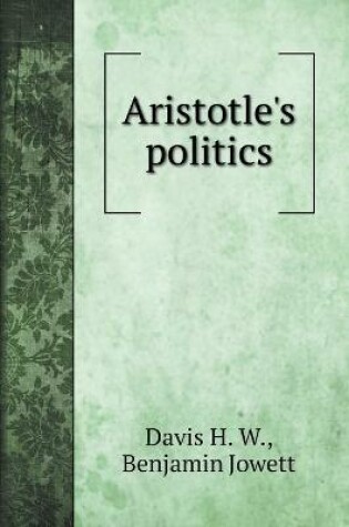 Cover of Aristotle's politics