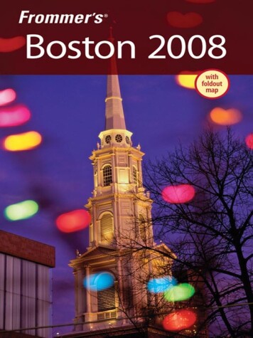 Book cover for Frommer's Boston 2008