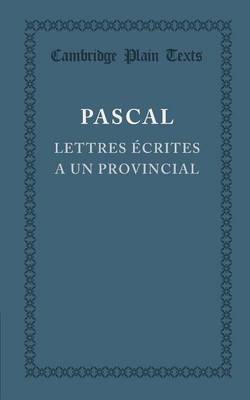 Book cover for Lettres ecrites a un provincial